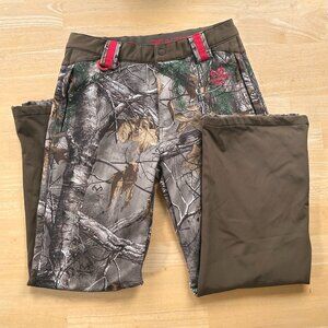 🌲 Realtree Women’s Fleece Lined Soft Shell Camo Pants - Size Large